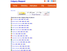 Tablet Screenshot of calgarymapped.com